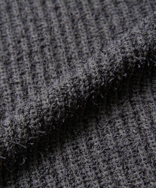 coen(コーエン)の「カールヤーンアゼ編みビスチェ(ニット/セーター・レディース・オフホワイト/ダークグレー/コバルトブルー・FREE)」の19枚目の写真