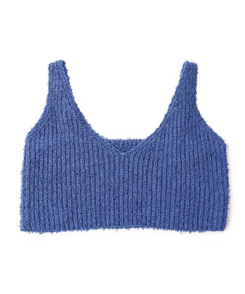 coen(コーエン)の「カールヤーンアゼ編みビスチェ(ニット/セーター・レディース・オフホワイト/ダークグレー/コバルトブルー・FREE)」の20枚目の写真