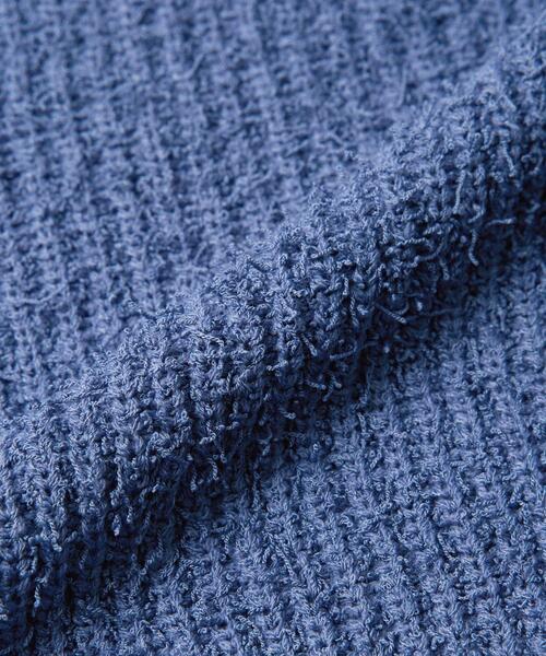 coen(コーエン)の「カールヤーンアゼ編みビスチェ(ニット/セーター・レディース・オフホワイト/ダークグレー/コバルトブルー・FREE)」の21枚目の写真