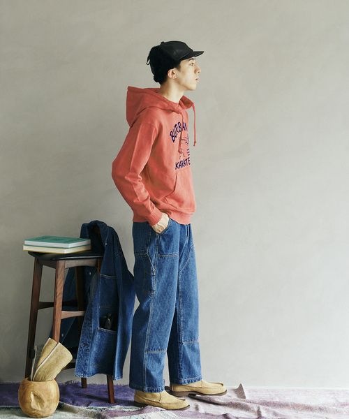 JOURNAL STANDARD relume（ジャーナルスタンダード　レリューム）の「【MR.CLOSET / ミスタークローゼット】プリントフードパーカー（パーカー・メンズ・ライトグレー/ブラック/パープル/レッド・MEDIUM/LARGE）」の16枚目の写真