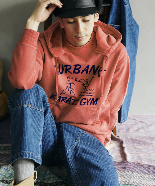 JOURNAL STANDARD relume（ジャーナルスタンダード　レリューム）の「【MR.CLOSET / ミスタークローゼット】プリントフードパーカー（パーカー・メンズ・ライトグレー/ブラック/パープル/レッド・MEDIUM/LARGE）」の12枚目の写真