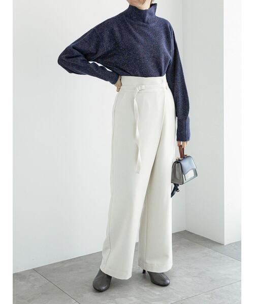 Te chichi（テチチ）の「ミックスラメニット（ニット/セーター・レディース・ネイビー/ラベンダー/グレー・F）」の5枚目の写真