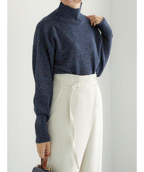 Te chichi（テチチ）の「ミックスラメニット（ニット/セーター・レディース・ネイビー/ラベンダー/グレー・F）」の6枚目の写真