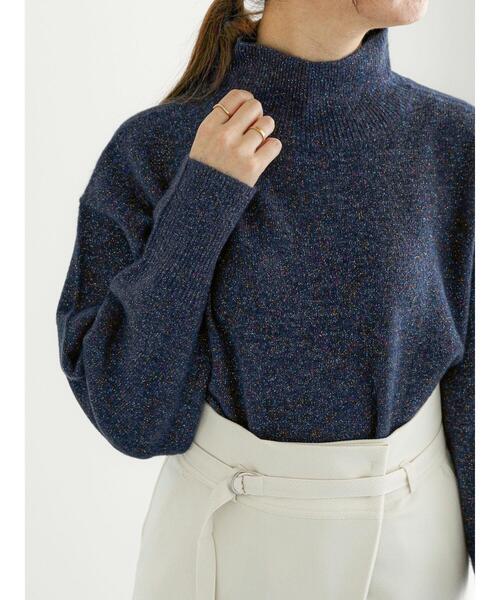 Te chichi（テチチ）の「ミックスラメニット（ニット/セーター・レディース・ネイビー/ラベンダー/グレー・F）」の7枚目の写真