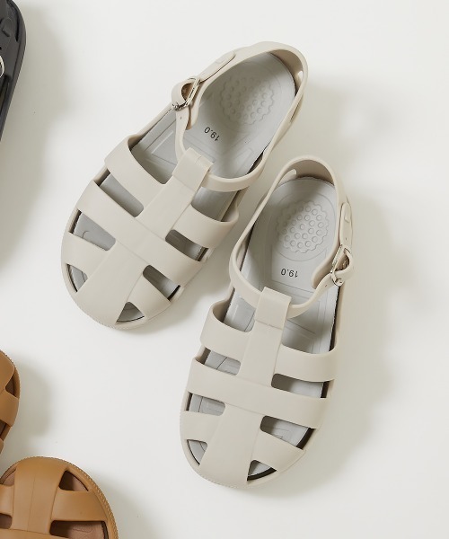 devirock（デビロック）の「耐水 グルカサンダル(クッションインソール付き)（サンダル・キッズ・ライトブラウン/グレー系1/ブラック・19.0cm/18.0cm/23.0cm/22.0cm/21.0cm/20.0cm/17.0cm）」の3枚目の写真