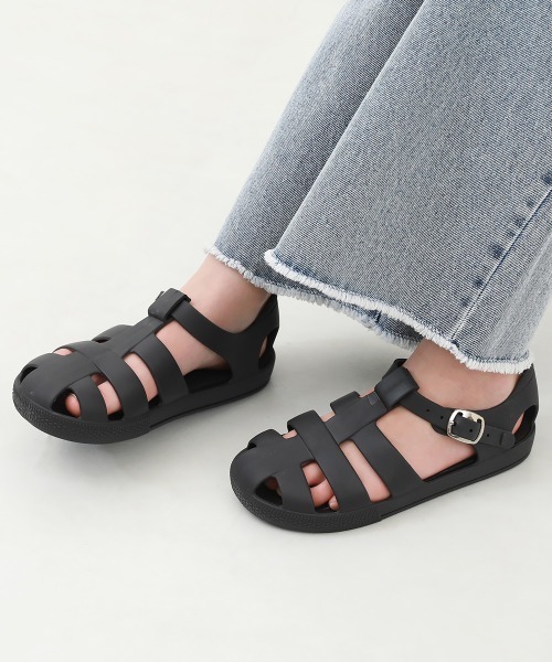 devirock（デビロック）の「耐水 グルカサンダル(クッションインソール付き)（サンダル・キッズ・ライトブラウン/グレー系1/ブラック・19.0cm/18.0cm/23.0cm/22.0cm/21.0cm/20.0cm/17.0cm）」の2枚目の写真