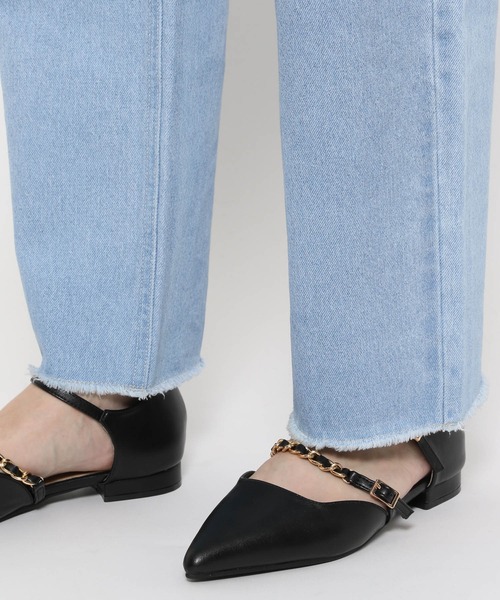 mysty woman(ミスティウーマン)の「ハイウエストカーブデニムパンツ 996920(デニムパンツ・レディース・ネイビー/ブラック/ブルー・SMALL/MEDIUM)」の16枚目の写真