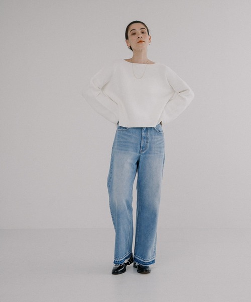 URBAN RESEARCH（アーバンリサーチ）の「ボートネックニット（ニット/セーター・レディース・ピンク/オフホワイト/ネイビー・FREE）」の20枚目の写真