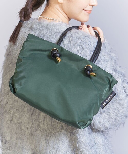 VIOLAd'ORO（ヴィオラドーロ）の「＜VIOLAd’ORO＞BIANCA トートバッグ S -2WAY-（トートバッグ・レディース・ダークグリーン/ベージュ/コバルトブルー/ブラック/オリーブ/モカ/その他1/ダークグレー/ナチュラル/ダークブラウン・FREE）」の8枚目の写真