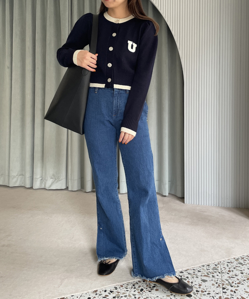 U by SPICK&SPAN（ユーバイスピックアンドスパン）の「【LA SCAIA/ラスカイア】ワンハンドルトートバッグ（ハンドバッグ・レディース・ブラック/ブラウン・FREE）」の4枚目の写真