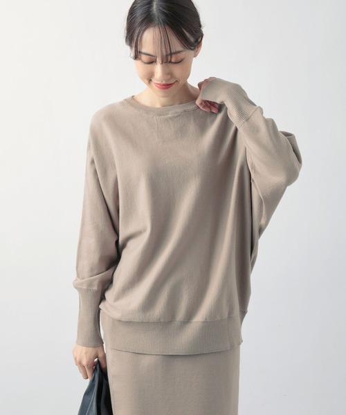 BARNYARDSTORM（バンヤードストーム）の「BARNYARDSTORM / 2WAYドルマンニット（Tシャツ/カットソー・レディース・グリーン/ベージュ/ブラック/ブルー/ピンク・FREE）」の21枚目の写真