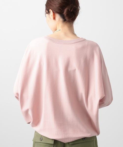 BARNYARDSTORM（バンヤードストーム）の「BARNYARDSTORM / 2WAYドルマンニット（Tシャツ/カットソー・レディース・グリーン/ベージュ/ブラック/ブルー/ピンク・FREE）」の9枚目の写真