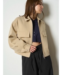 MIESROHE レザー スイングトップジャケット ミースロエ ブラック MIESROHE レザー スイングトップジャケット ミースロエ ブラック