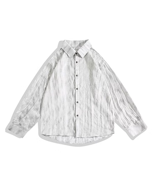 Theater code(シアターコード)の「▲design long sleeve shirt / デザイン ロング スリーブシャツ(シャツ/ブラウス・メンズ・ホワイト/グレー・2/3)」の12枚目の写真