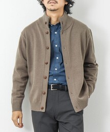 NOLLEY'S goodman | 《ビジカジ対応》ラムウール スタンドカラーカーディガン(カーディガン/ボレロ)