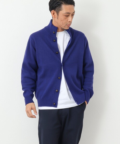 NOLLEY'S goodman（ノーリーズグッドマン）の「《ビジカジ対応》ラムウール スタンドカラーカーディガン（カーディガン/ボレロ・メンズ・オレンジ/ネイビー/グレイッシュベージュ/ブルー系その他・M/L/S）」の19枚目の写真
