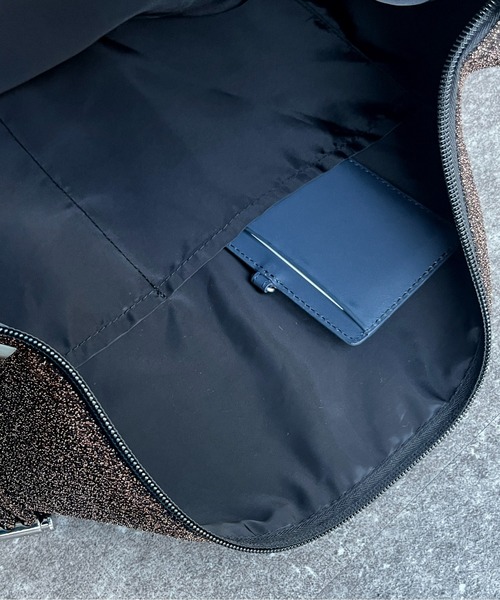 CPCM(シーピーシーエム)の「ラメギャザーショルダー(ショルダーバッグ・レディース・ブラウン/ブラック/シルバー・FREE)」の8枚目の写真