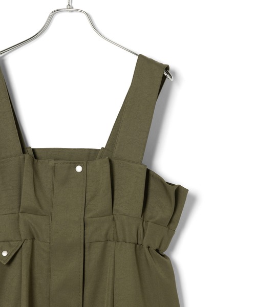 VIS(ビス)の「ミリタリービッグポケットジャンパースカート(ジャンパースカート・レディース・カーキ/キナリ・FREE)」の11枚目の写真
