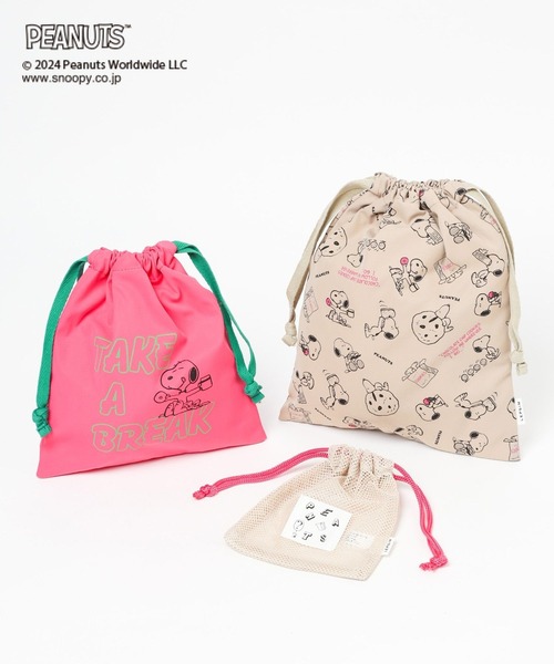 LEPSIM（レプシィム）の「【PEANUTS】巾着3Pセット　992204（ポーチ・レディース・ピンク/オレンジ/ブルー・ONE SIZE）」の8枚目の写真