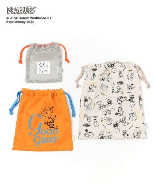 LEPSIM（レプシィム）の「【PEANUTS】巾着3Pセット　992204（ポーチ・レディース・ピンク/オレンジ/ブルー・ONE SIZE）」の4枚目の写真