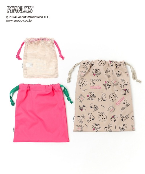 LEPSIM（レプシィム）の「【PEANUTS】巾着3Pセット　992204（ポーチ・レディース・ピンク/オレンジ/ブルー・ONE SIZE）」の9枚目の写真