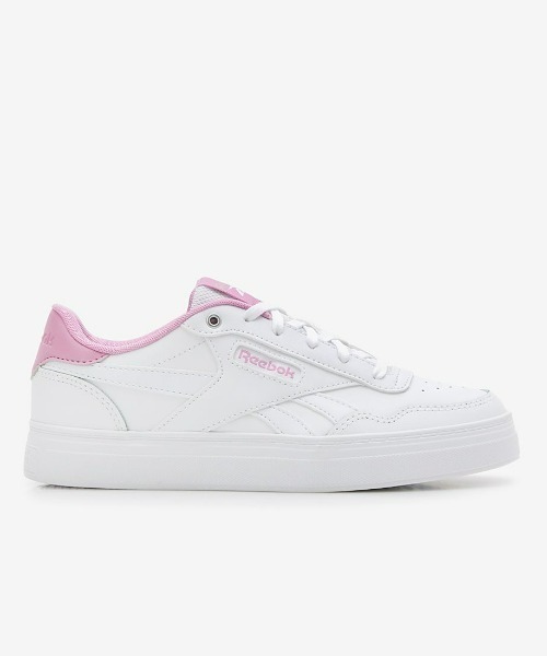 Reebok(リーボック)の「コートアドバンス ボールド / COURT ADVANCE BOLD(スニーカー・レディース・スモークピンク/オフホワイト/ホワイト×ピンク/ホワイト/ホワイト系その他・22.5cm/23.0cm/23.5cm/24.5cm/24.0cm/25.0cm/25.5cm/26.0cm)」の4枚目の写真