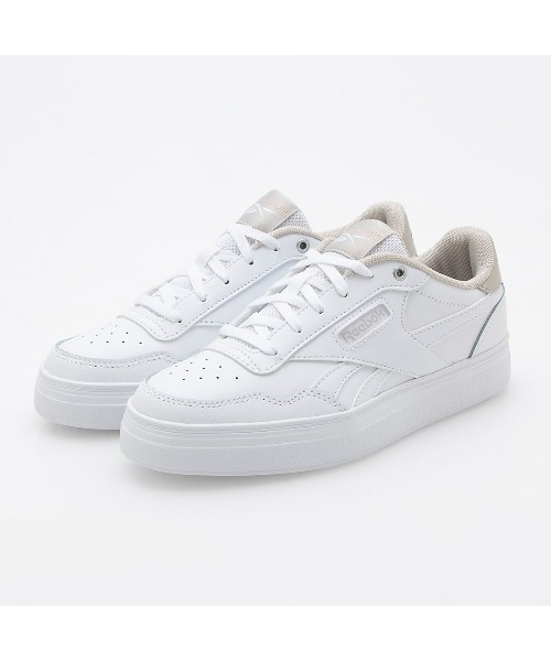 Reebok(リーボック)の「コートアドバンス ボールド / COURT ADVANCE BOLD(スニーカー・レディース・スモークピンク/オフホワイト/ホワイト×ピンク/ホワイト/ホワイト系その他・22.5cm/23.0cm/23.5cm/24.5cm/24.0cm/25.0cm/25.5cm/26.0cm)」の12枚目の写真