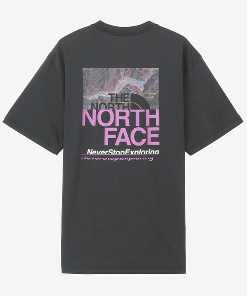 THE NORTH FACE(ザノースフェイス)の「THE NORTH FACE/ザ・ノース・フェイス S/S HALF SWITCHING LOGO TEE/ショートスリーブハーフスウィッチングロゴティー 半袖Tee バックプリント NT32458(Tシャツ/カットソー・メンズ・パープル/グレー/ブラック・XL/L/M)」の4枚目の写真