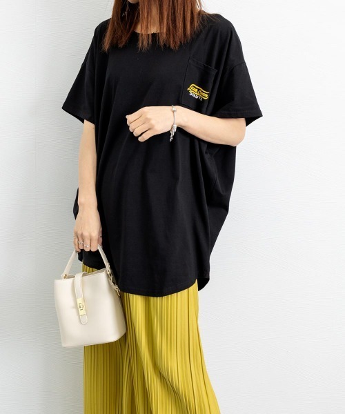 アーツアンドサイエンス トップス　チュニック　カットソー　半袖 カットソー 半袖 レディース フォトプリントチュニックTシャツ