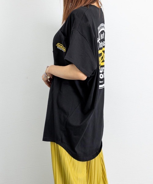 セール】チュニックロンT 半袖 ロングtシャツ夏（Tシャツ