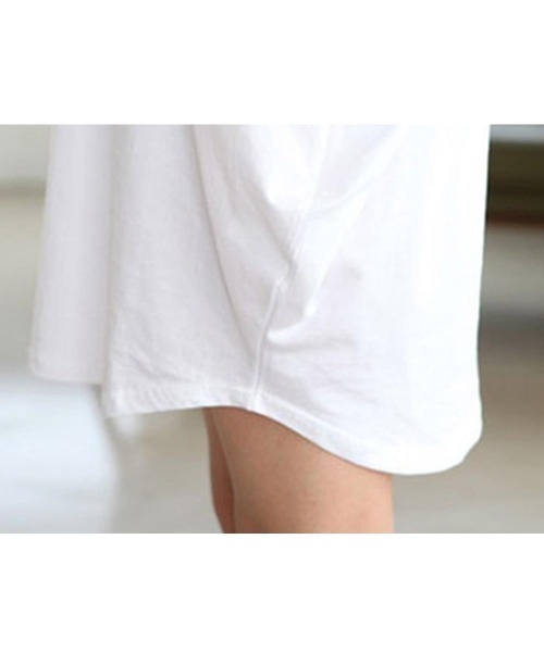 Miniministore(ミニミニストア)の「チュニックロンT 半袖 ロングtシャツ夏(Tシャツ/カットソー・レディース・ネイビー/グレー/ホワイト/ブラック・FREE)」の17枚目の写真