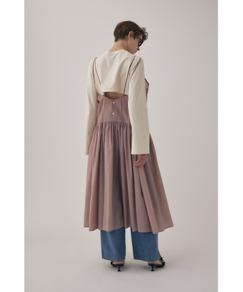 M_（エムアンダーバー）の「フッ素フリーの撥水加工が嬉しい リサイクルナイロン使用　エアーシアーキャミドレス（ワンピース・レディース・ブラック/アイボリー/ライトピンク・FREE）」の22枚目の写真