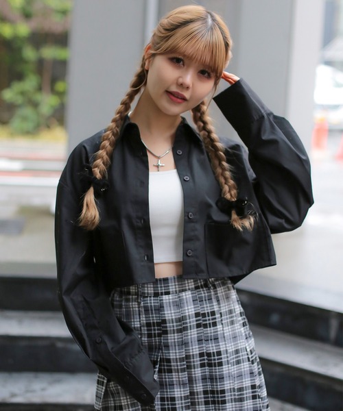 SPINNS（スピンズ）の「長袖ショート丈シャツ（シャツ/ブラウス）」 - WEAR