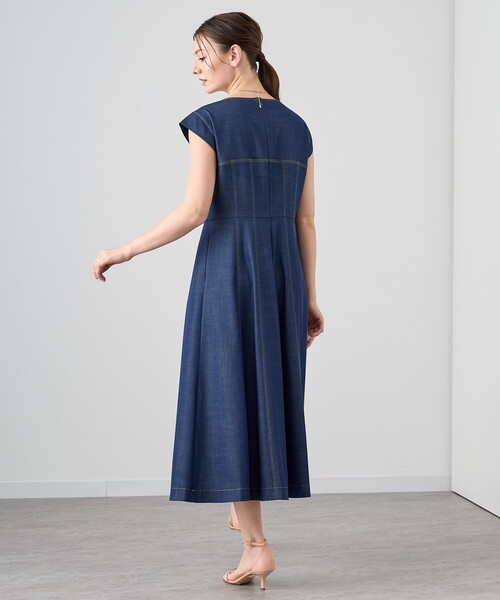 ANAYI デニムライクフレア ワンピース ANAYI（アナイ）の「デニムライクフレア ワンピース（ワンピース