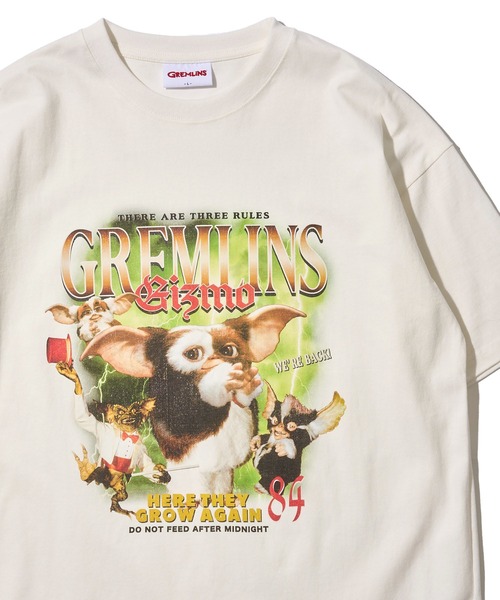 ADPOSION(アドポーション)の「【GREMLINS / グレムリン】ヴィンテージ風フォトプリントTシャツ(Tシャツ/カットソー・レディース・ブラック/ホワイト×ブラック/ホワイト/チャコールグレー・MEDIUM/LARGE/X-LARGE)」の2枚目の写真