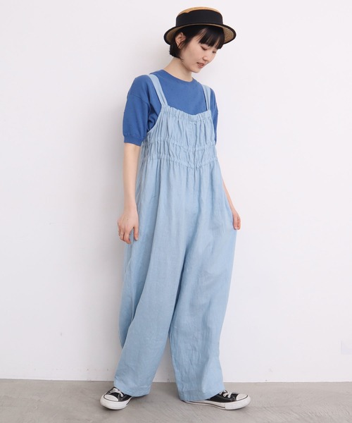 latelier du savon 麻のしぼるリボンパンツ l'atelier du savon 麻の