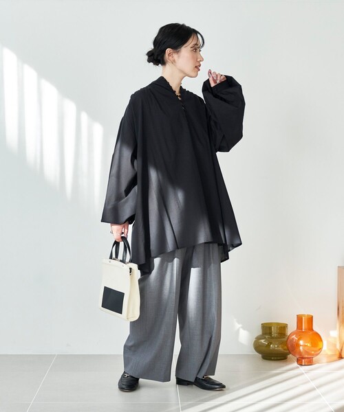 FREAK'S STORE(フリークスストア)の「WEB限定 インド クルミボタン ブラウス(シャツ/ブラウス・レディース・ブラック/オフホワイト/ブルー/グリーン/オレンジ/イエロー・フリ-)」の20枚目の写真