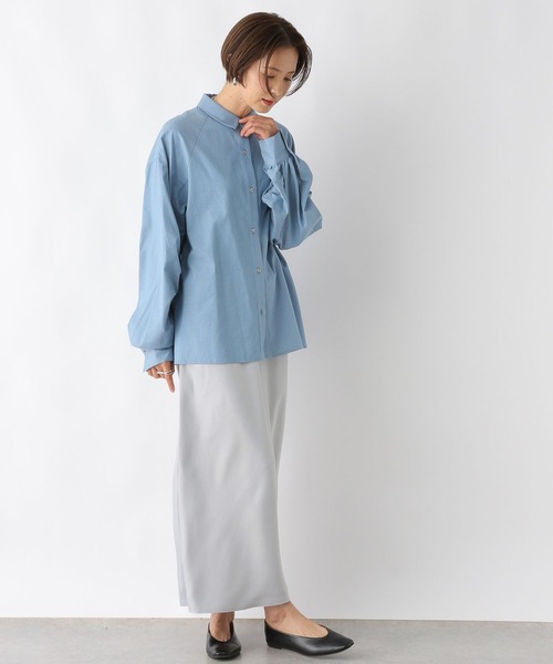 LEPSIM(レプシィム)の「袖シャーリングシャツ 104111(シャツ/ブラウス・レディース・ネイビー/ブルー/オフホワイト・FREE)」の11枚目の写真