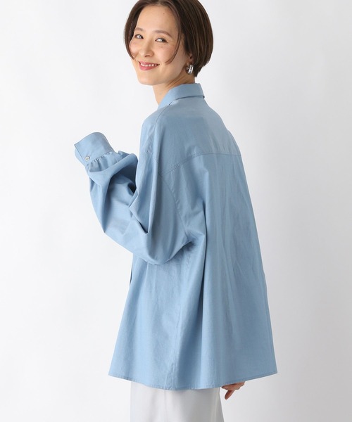 LEPSIM(レプシィム)の「袖シャーリングシャツ 104111(シャツ/ブラウス・レディース・ネイビー/ブルー/オフホワイト・FREE)」の13枚目の写真