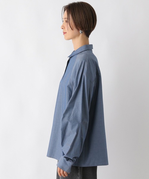 LEPSIM(レプシィム)の「袖シャーリングシャツ 104111(シャツ/ブラウス・レディース・ネイビー/ブルー/オフホワイト・FREE)」の19枚目の写真