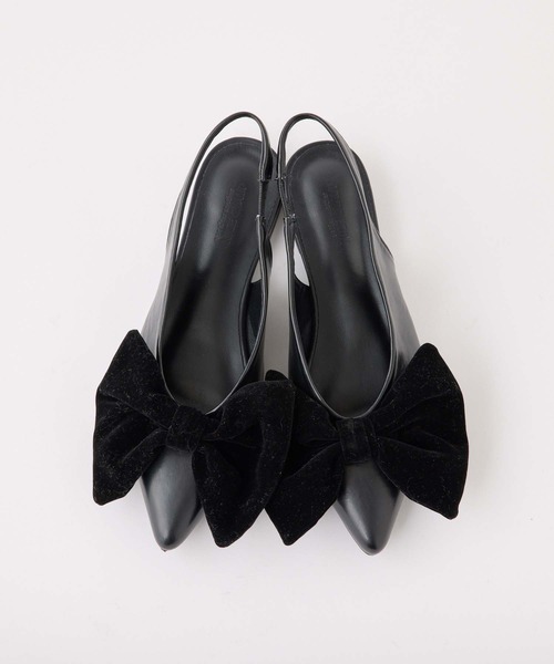 one after another NICE CLAUP(ワンアフターアナザーナイスクラップ)の「バックベルトリボンパンプス/ribbon collection(パンプス・レディース・ブラック/ブラック系その他/シルバー・L/M/S)」の11枚目の写真