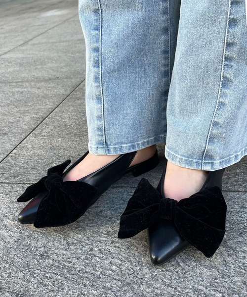 one after another NICE CLAUP(ワンアフターアナザーナイスクラップ)の「バックベルトリボンパンプス/ribbon collection(パンプス・レディース・ブラック/ブラック系その他/シルバー・L/M/S)」の20枚目の写真