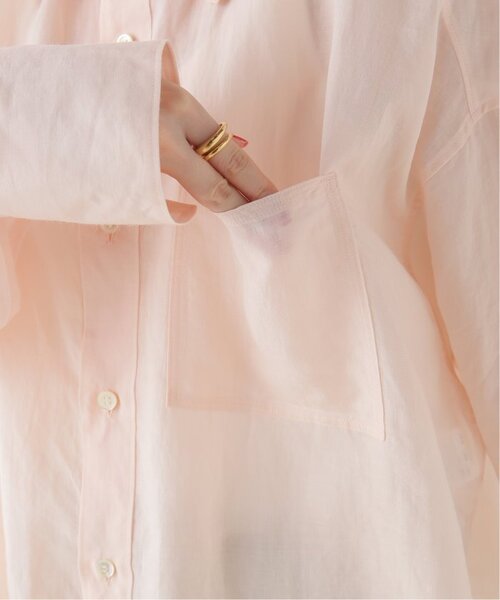 Plage プラージュRAMIE LYOCELL WIDE シャツピンク プラージュ Plage RAMIE LYOCELL LOOSE シャツ （ピンク A