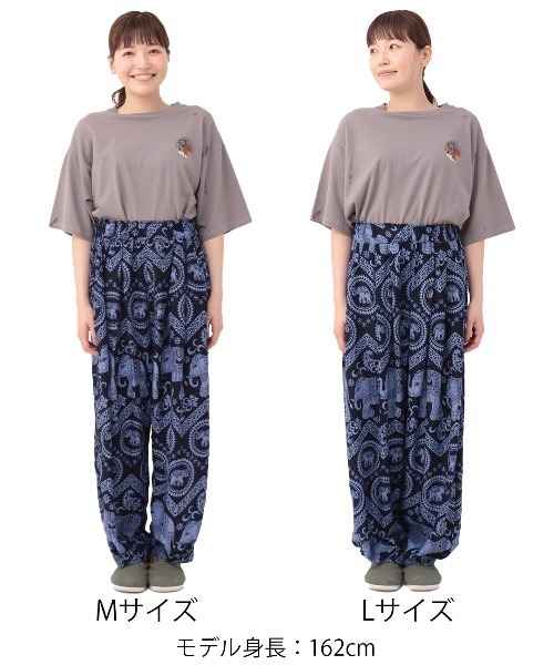チチカカ(チチカカ)の「タイ柄バルーンパンツ(その他パンツ・レディース・ブラック/ブラウン/ネイビー・MEDIUM/LARGE)」の8枚目の写真