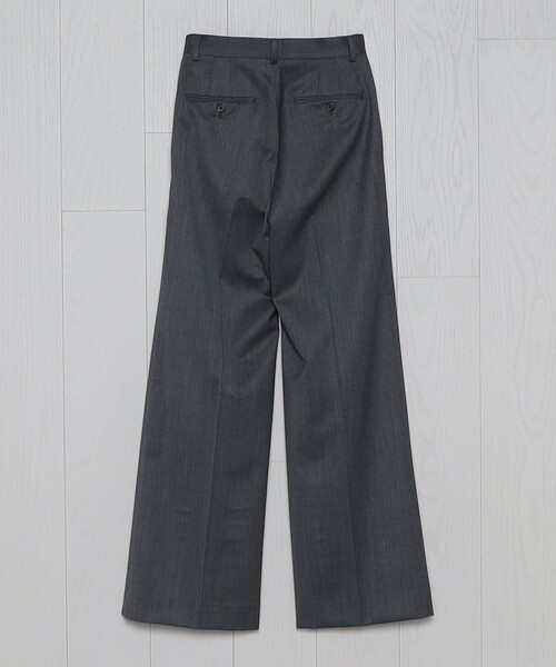H BEAUTY&YOUTH ツイルフレアパンツ グレー S H BEAUTY&YOUTH UNITED ARROWS（エイチビューティーアンドユース