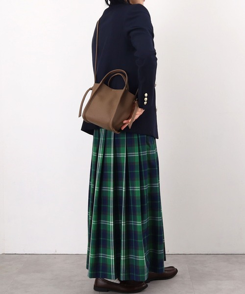 COOCO(クーコ)の「ソフトフェイクレザーパイピングハンドル2WAYミニトート(トートバッグ・レディース・ライトグレー/ブラック/アイボリー/グレー系その他・9)」の4枚目の写真