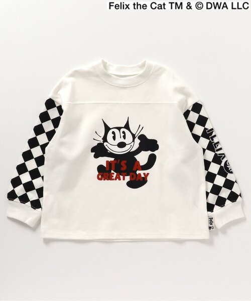 Tシャツ・カットソー TWIN CAT FACE HAFE TEE(2 COLOR) セール】【フィリックス・ザ・キャット】2柄2色Tシャツ（Tシャツ