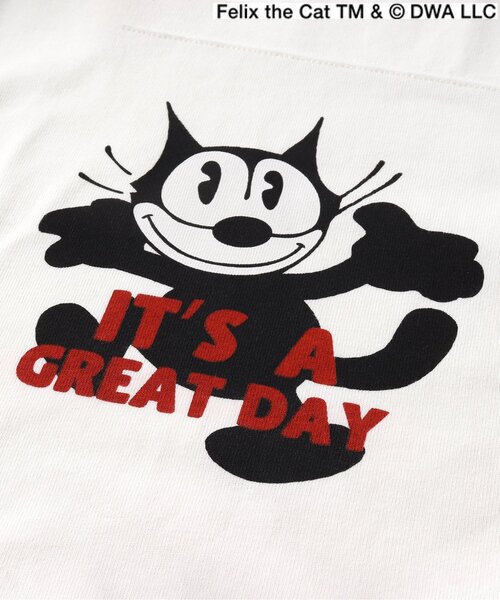 Tシャツ・カットソー TWIN CAT FACE HAFE TEE(2 COLOR) セール】【フィリックス・ザ・キャット】2柄2色Tシャツ（Tシャツ