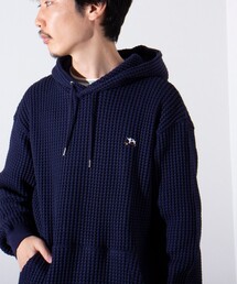 GLOSTER | 【GLOSTER/グロスター】フレンチブルドッグ刺繍 オニワッフルパーカー(パーカー)