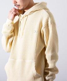 【GLOSTER/グロスター】フレンチブルドッグ刺繍 オニワッフルパーカー